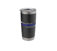 Because He's Mine I Walk This Line Support Law Enforcement Stainless Steel Insulated Tumbler