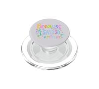 Because I Said So Mom Life Colorful Typography Art PopSockets PopGrip for MagSafe