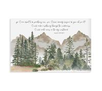 Because I'm About to Do Something New, Bible Verses, Christian Gifts, Watercolor Landscape Mountains Canvas Art Wall Decor Posters Home Bar Restaurant Garage Cafe Logo Gifts 20x30inch(50x75cm)