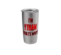 Because I'm Ethan That's why! Funny First Name Present for Stainless Steel Insulated Tumbler