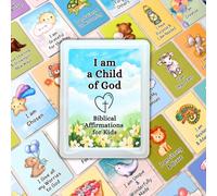 Because I'm Happy I am a Child of God Biblical Affirmation Cards for Kids
