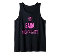 Because I'm Sara That's why! Funny First Name Present for Tank Top