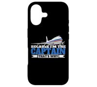 Because I'm The Captain That's Why Plane Shirts for Men Case for iPhone 17