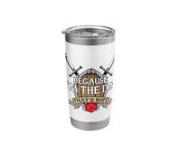 Because I'm The DM, That's Why Board Gaming Dragon Stainless Steel Insulated Tumbler