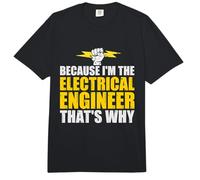 Because I'm The Electrical Technician Electrical Engineering Comfort Colors Adult Heavyweight T-Shirt