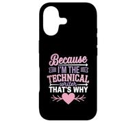 Because I'm The Technical Writer That's Why Case for iPhone 17