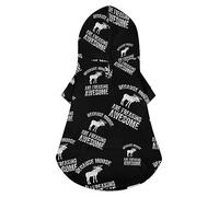 Because Moose are Freaking Awesome Dog Hoodie Luxury Dog Clothes Winter Dog Jacket Pet Clothes Hoodie French Bulldog Teddy Pug Puppy Clothes M