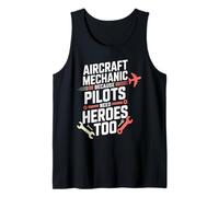 Because Pilots Need The Heroes Too Avionics Tech Enthusiasts Tank Top