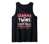 Because Sometimes Miracles Come in Pairs Twin Grandma Tank Top