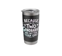 Because Two Grandbabies are Better Than One Twin Grandma Stainless Steel Insulated Tumbler