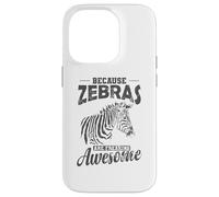 Because Zebras are Freaking awesome Africa Case for iPhone 14 Pro