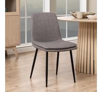 Becca Dining Chair - Set of 4 - Light Grey Fabric