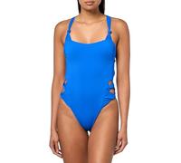 Becca Women's Baja Mar Bandeau One Piece Swimsuit, Scoop Neck, Bathing Suits, Ultra Marine, S