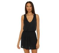 Becca Womens Breezy Basics Dress, Casual, Beach Cover Ups for Women, Black, Large