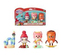 Becca's Bunch Adventure Friends Figurine Set, Pedro, Becca, Sylvia & Russel, Each Figure Has Its Own Stand & Is Approximately 3.5" Tall!
