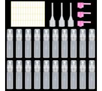 Becellen 20 Pcs Mini Spray Bottle 5ml, Travel Perfume Atomiser Refillable Small Aftershave Atomiser Leakproof Fine Mist Portable Travel Size for Airplane & Daily Use