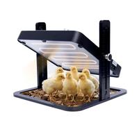 BECEMURU Brooder Heater for Chicks, 45°C to 70°C Temperature Control Chick Brooder Heating Plate 25*25cm, Height Adjustable Incubator Chick Brooder Heater, Suitable for 15 Chickens