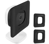 BECEMURU Silicone Glass Mount Bracket Compatible with Eufy Indooor C24 Tapo TC60/C110/C100 VHB Stick On No Driling Holder Security Camera Indoor Mount (Black 2 Packs)