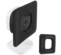BECEMURU Silicone Glass Mount Bracket Compatible with Eufy Indooor C24 Tapo TC60/C110/C100 VHB Stick On No Driling Holder Security Camera Indoor Mount (Black 1 Pack)