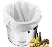 Becho Heavy Duty Brewing Filter Bag with Adjustable Drawstring Food Grade Mesh for Beer, Wine, Cider, and Juice Fermentation(2 PCS Different Size)