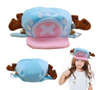 bechoanigel Anime Cosplay Hat, One Piece Chopper Hat, Anime Cartoon Hat, Winter Plush Hat, Cute Hats Warm, Cosplay Party Birthday Plush Hat, Blue Hats for Girls