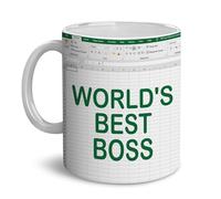 BECHUSKY Boss Gifts - Coworker Gifts - World Best Boss Mug - Retirement Gifts, Farewell Gifts, Goodbye Gifts For Manager, Boss, Leader - Christmas Gifts, Birthday Gifts For Coworker, Colleague11OZ
