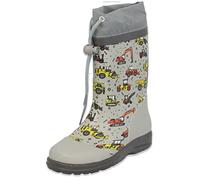 Beck Boy's Baustelle Rain Boot, Gray, 8 UK Child