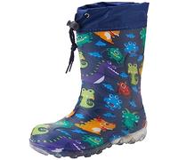 Beck Boy's Blinking Monsters Snow Boot, Blue, 12 UK Child