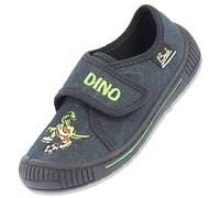 Beck Boy's Dino Low Top Slippers, Blue, 2 UK