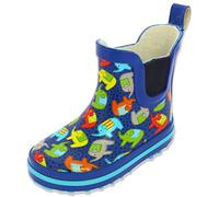 Beck Boy's Elephants Rain Boot, Blue, 6 UK Child