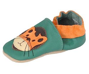 Beck Boy's Little Tiger Slipper, Green, 1.5/2.5 UK Child