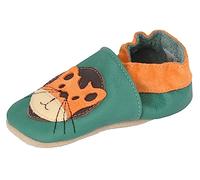 Beck Boys Small Tiger Slippers, Green, 0/1 UK Child