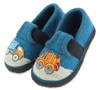 Beck Boys Truck Slippers, blue, 10 UK Child