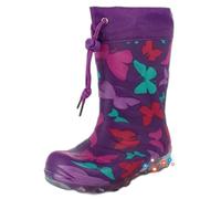 Beck Girl's Butterfly Ankle Boots, Purple, 7 UK Child