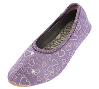 Beck Girls Deluxe Slippers, Purple, 5 UK