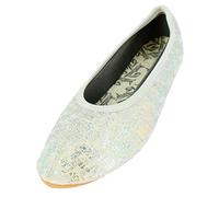 Beck Girls Glamour Gymnastics Shoes, Silver, 9 UK Kids