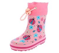 Beck Girl's Glückskäfer Rain Boot, Pink, 8 UK Child