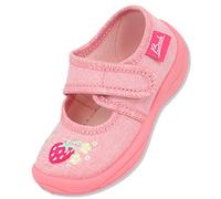 Beck Girls Little Strawberry Slippers, pink, 5 UK Child
