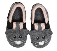 Beck Girl's Minnie Low Top Slippers, Gray, 11 UK Child