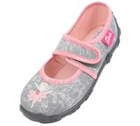 Beck Girl's Tänzerin Slipper, Gray, 9 UK Child
