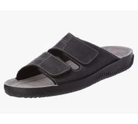 Beck Men's Ben Leather Mules Size UK 8 Black Slid-On Slippers Sliders #821