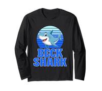 Beck Shark Family Reunion Squad First Last Name Long Sleeve T-Shirt