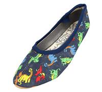 Beck Unisex Kids Dinos Gymnastics Shoes, Blue, 3 UK