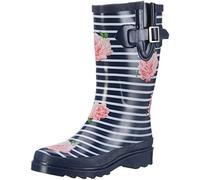 Beck Women's Stripes Wellies Blue Size: 38
