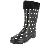 Beck Women's Dots Wellington rain boots