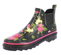 Beck Women's Wild Roses Wellington rain boots