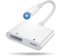 BeckenBower® HDMI Adapter [ No Power Needed ],1080P Digital AV Adapter, [Apple MFi Certified] Sync Screen HDMI Connector Adaptor, Compatible with Phone 14 13 12 11 XS XR X 8 7