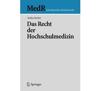 Becker - Das Recht der Hochschulmedizin - New paperback or softback - X555z