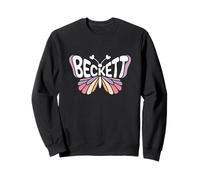 Beckett Butterfly - Personalized Cute Name Word Art Sweatshirt