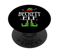 BECKETT Elf Xmas Funny Men's Family Matching Christmas PopSockets Adhesive PopGrip